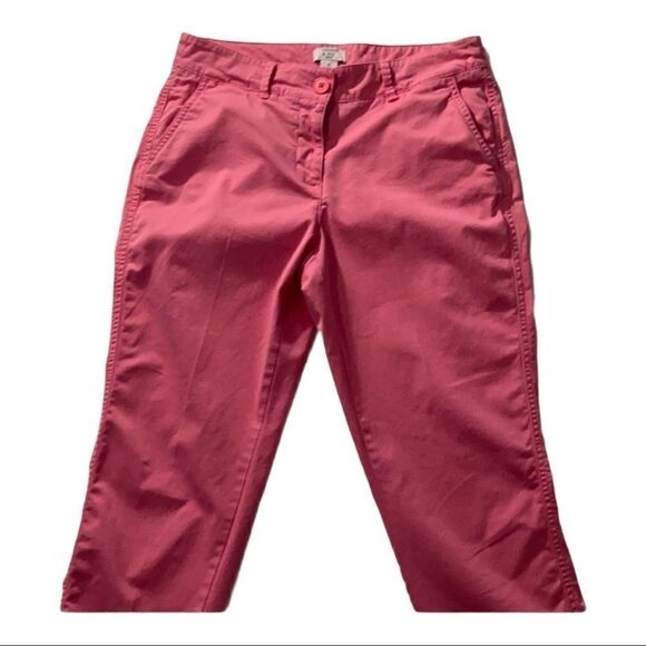 CROWN & IVY Women’s Charlotte pink Khaki style pants 6P Cotton Spandex Blend - Picture 1 of 9